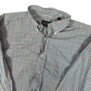 Gitman Brothers Men's Plaid‎ Button Down Shirt Long Sleeve Size 16 35